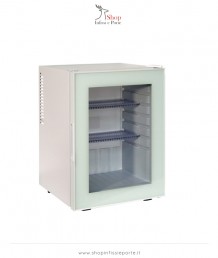 Minibar Essential Line 40 litri bianco con porta vetro